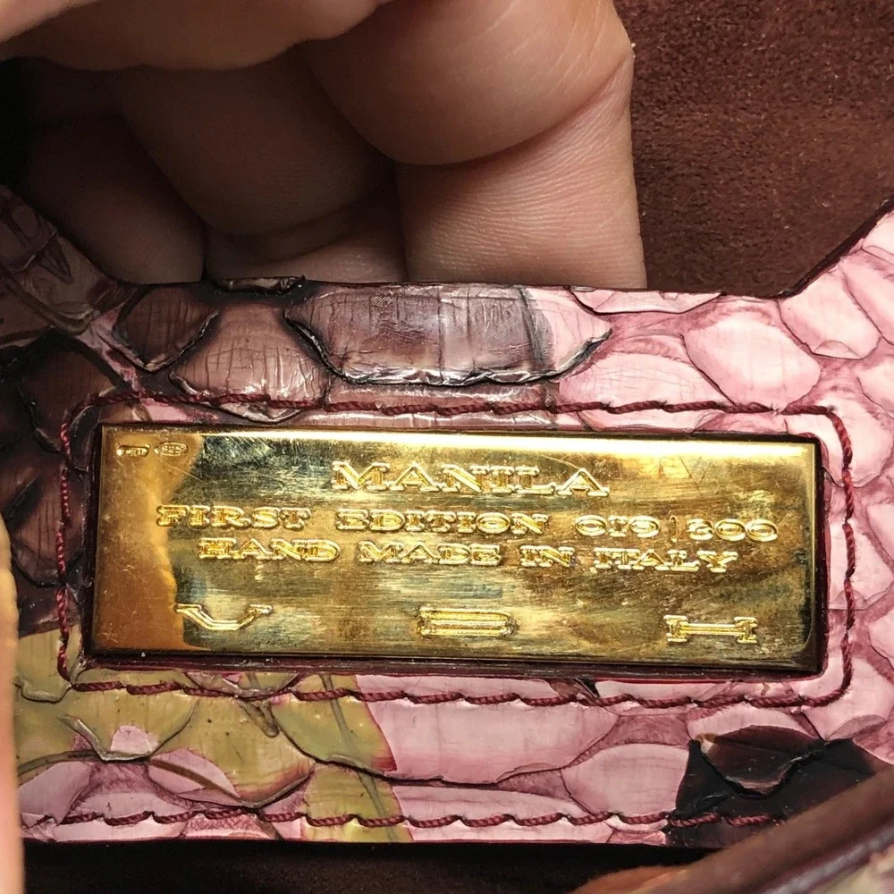VBH Manila Envelope Clutch‎ 10/300 Crocodile Leather Luxury Pink Small Foldover